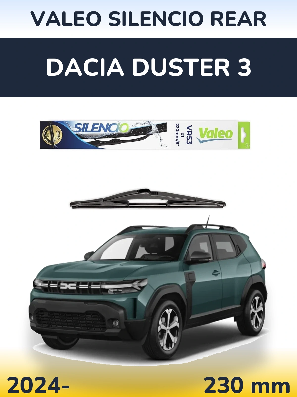 Ștergătoare Valeo Silencio Rear pentru Dacia Duster 3