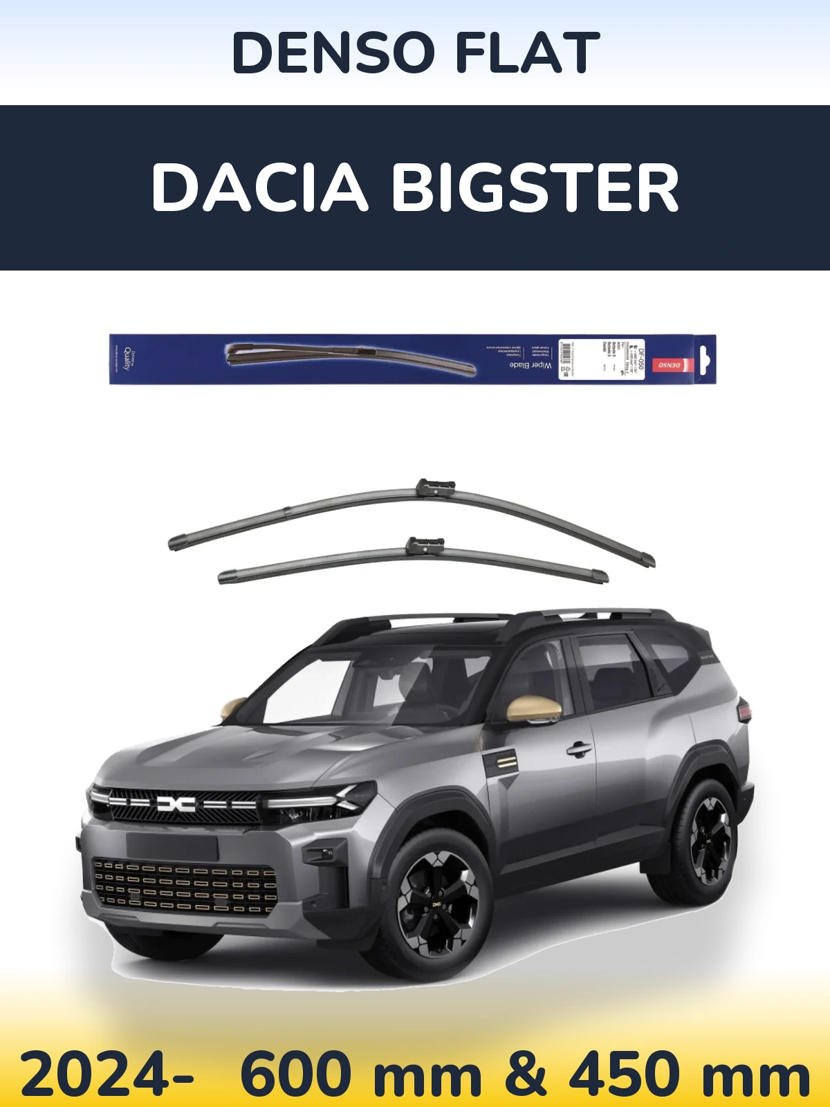 Ștergătoare Denso Flat pentru Dacia Bigster