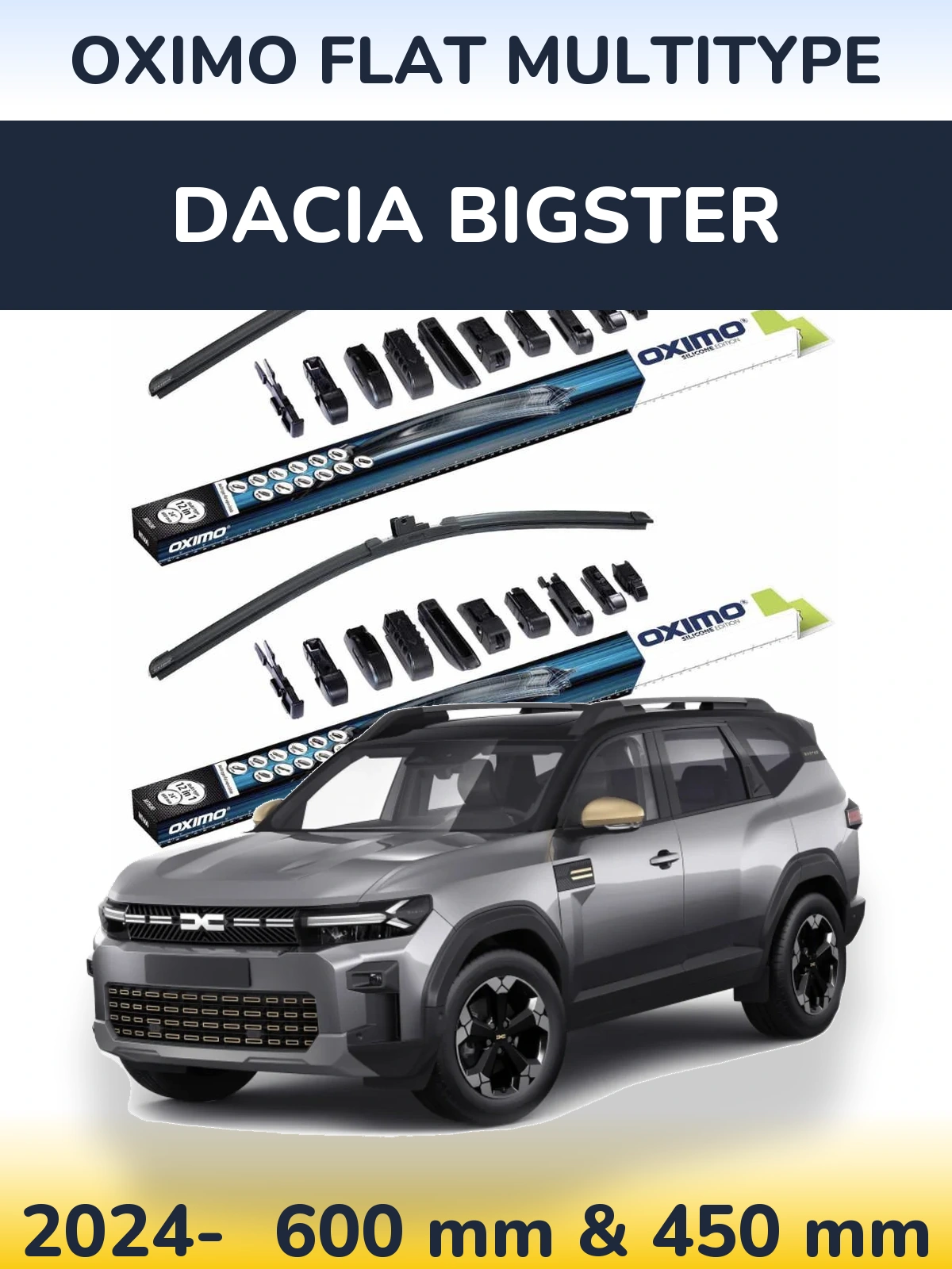 Ștergătoare Oximo Flat MultiTipe pentru Dacia Bigster