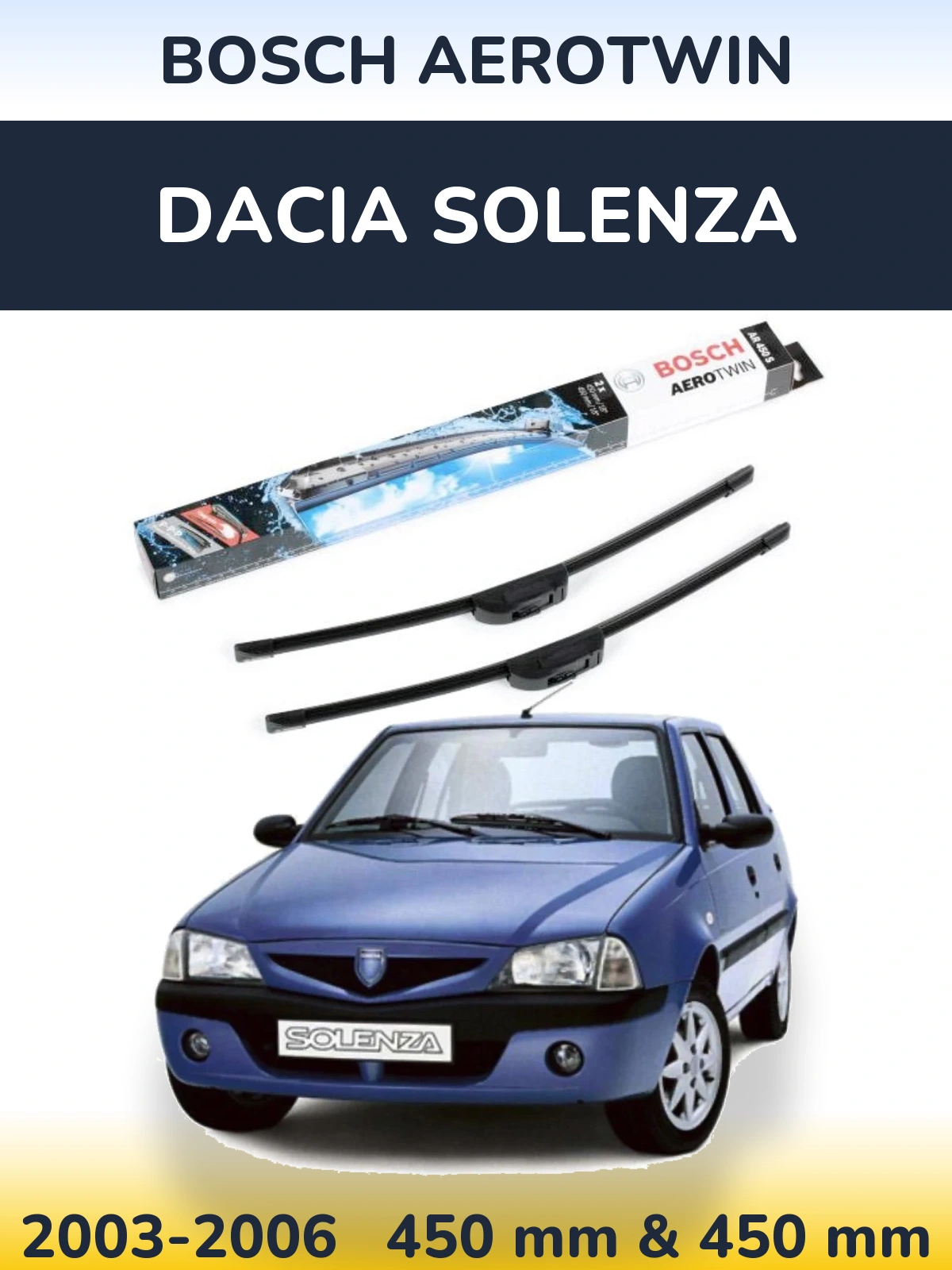 Ștergătoare BOSCH AeroTwin pentru Dacia Solenza