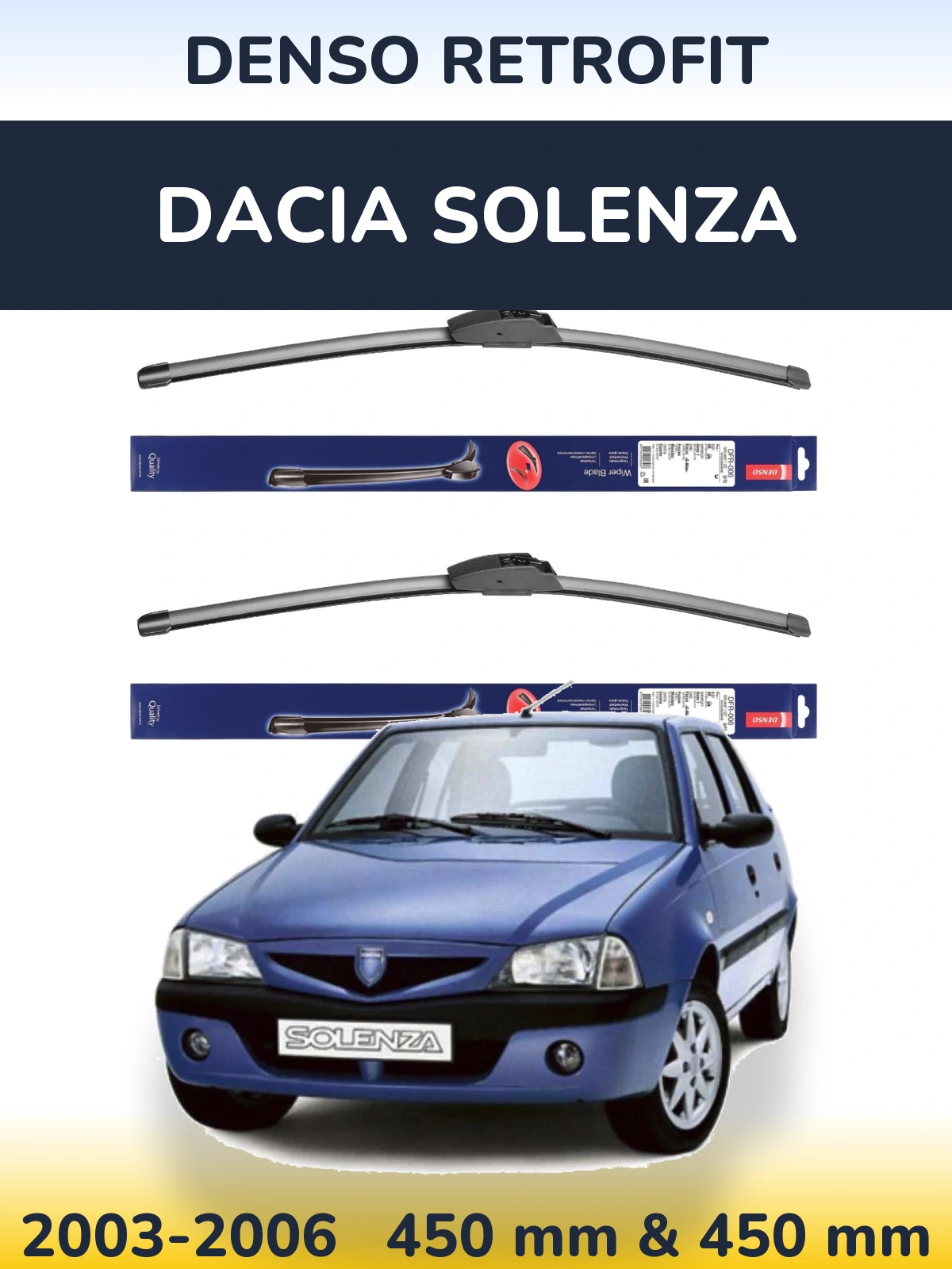 Ștergătoare Denso Retrofit pentru Dacia Solenza