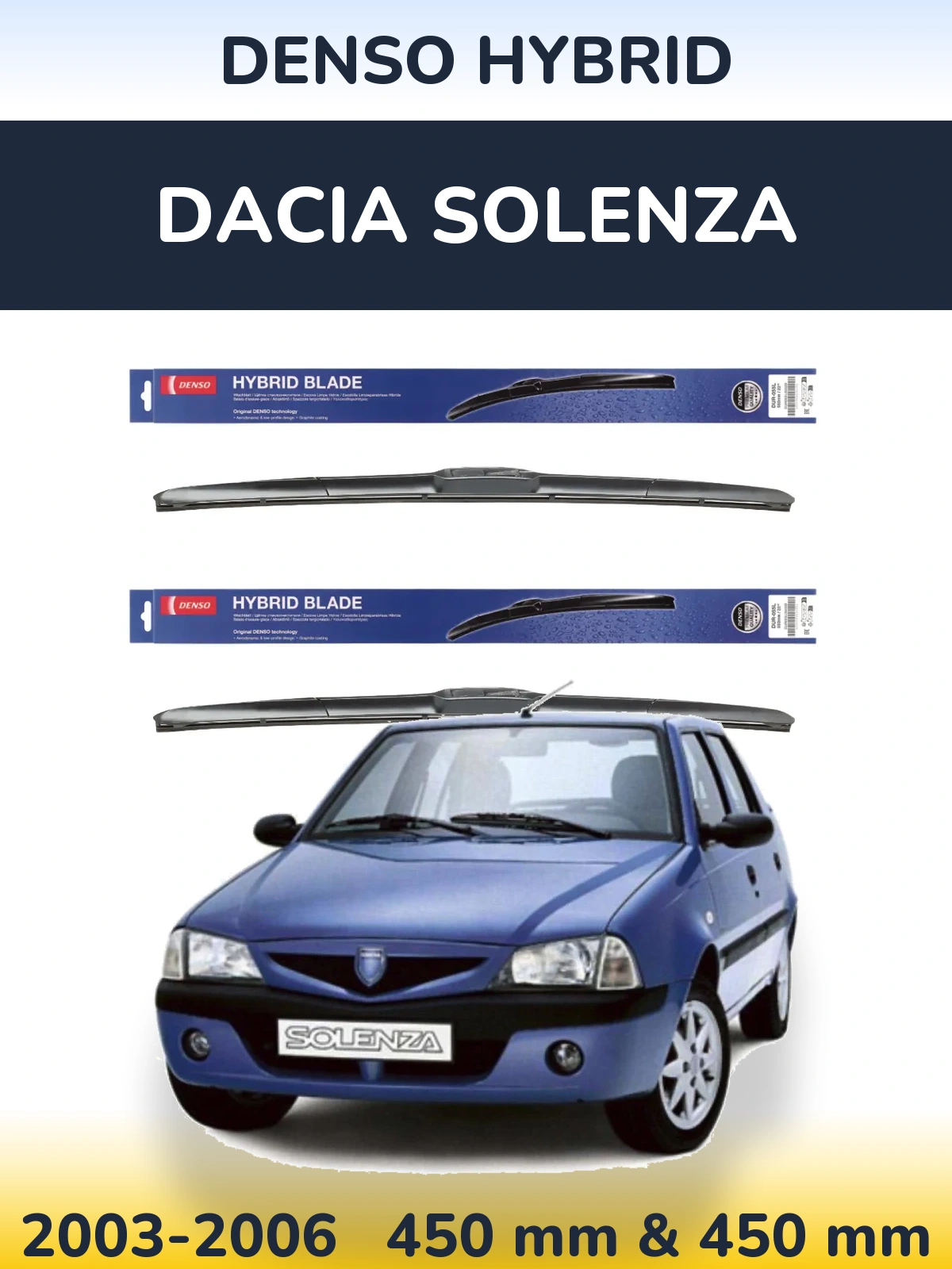 Ștergătoare Denso Hybrid pentru Dacia Solenza