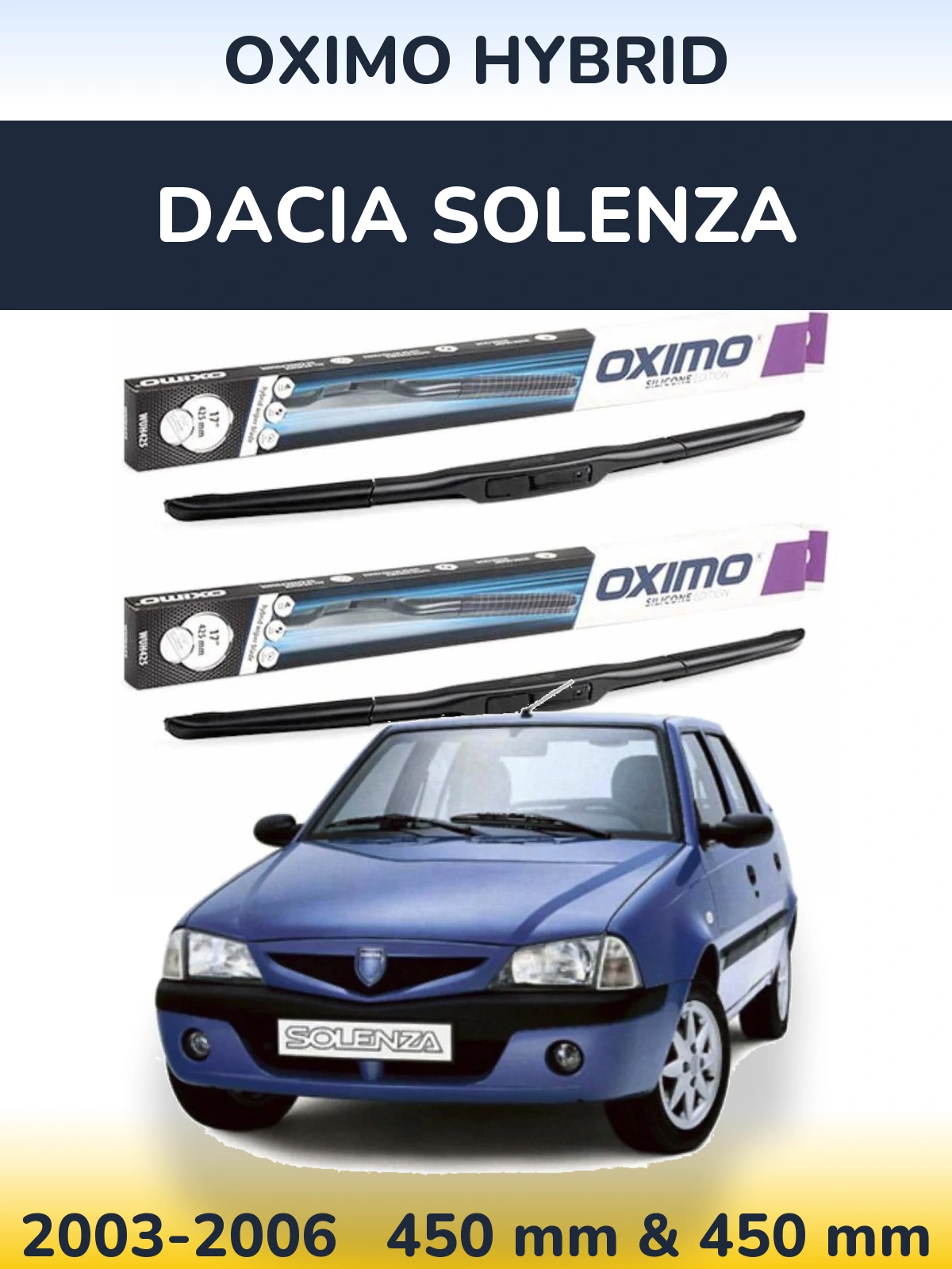 Ștergătoare Oximo Hybrid pentru Dacia Solenza