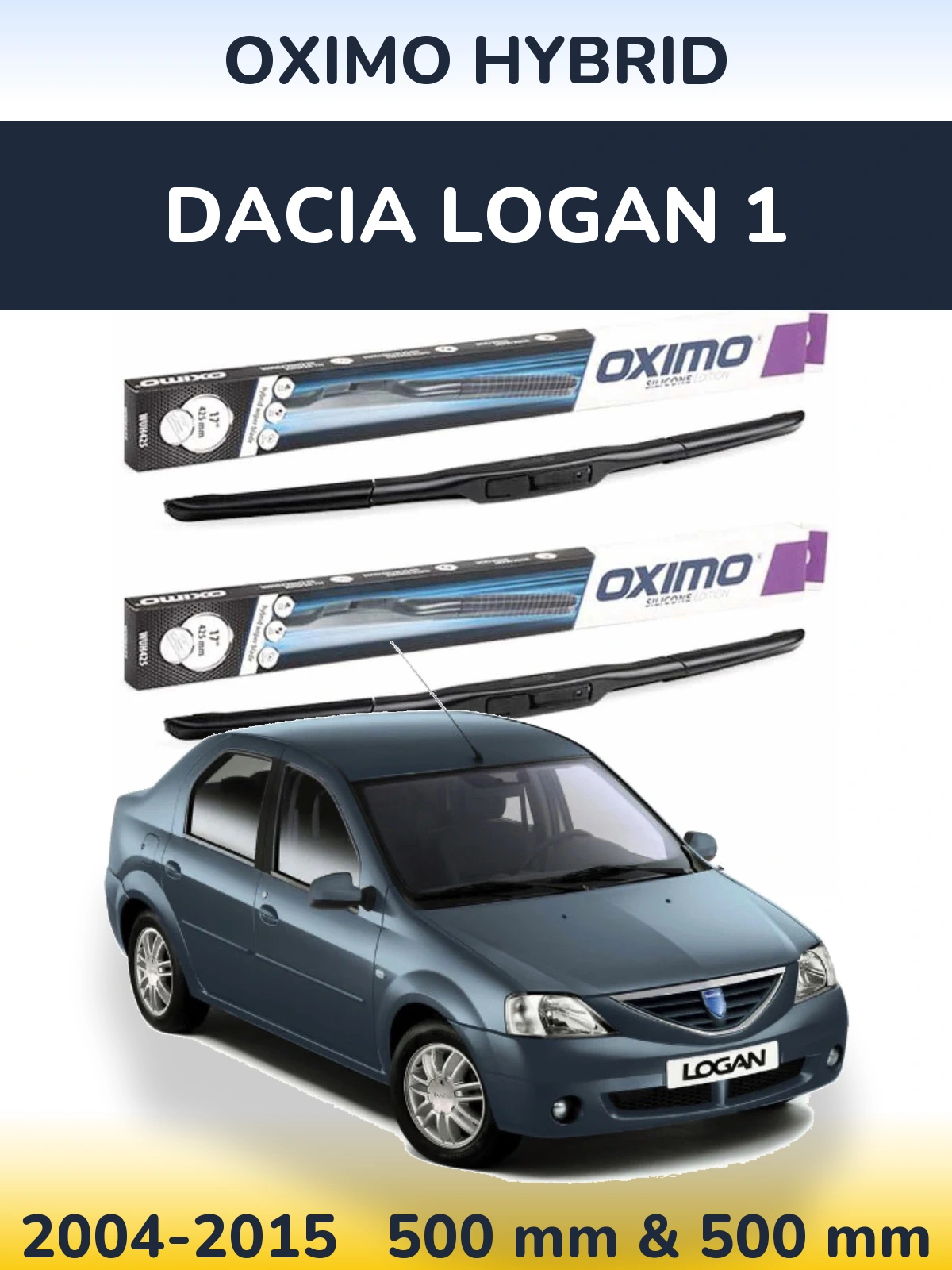 Ștergătoare Oximo Hybrid pentru Dacia Logan 1