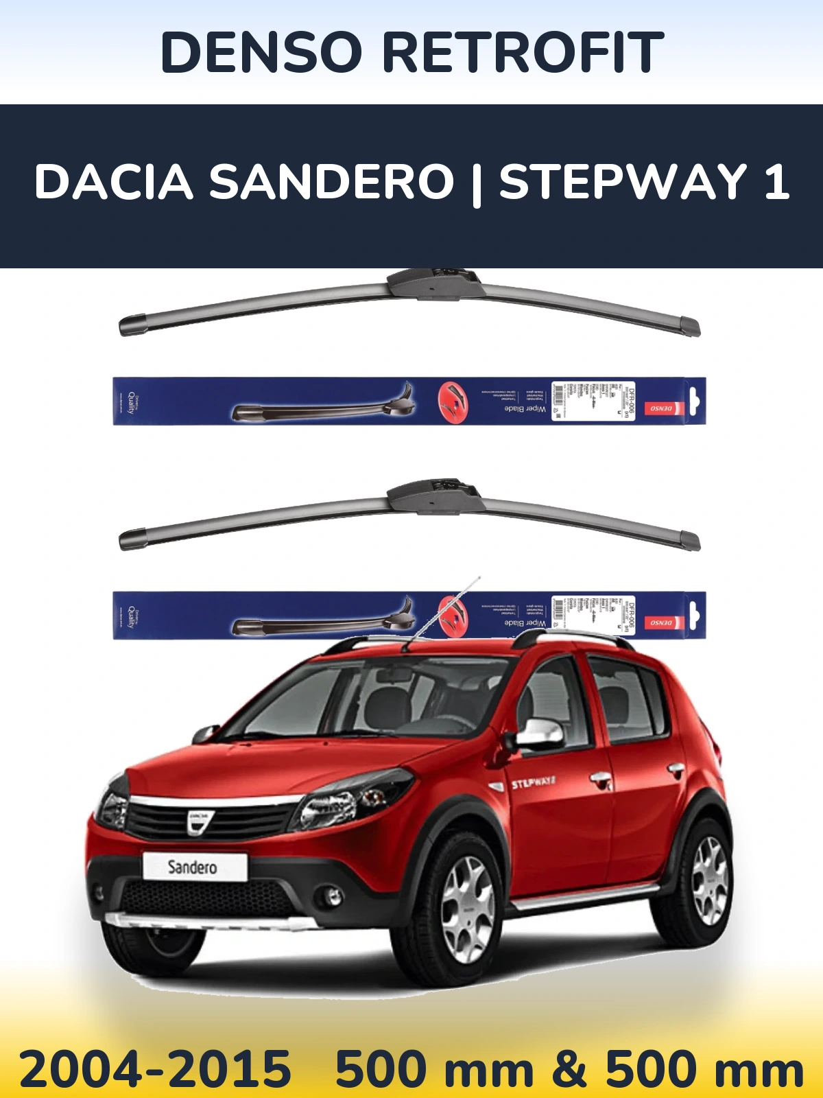 Ștergătoare Denso Retrofit pentru Dacia Sandero | Stepway 1
