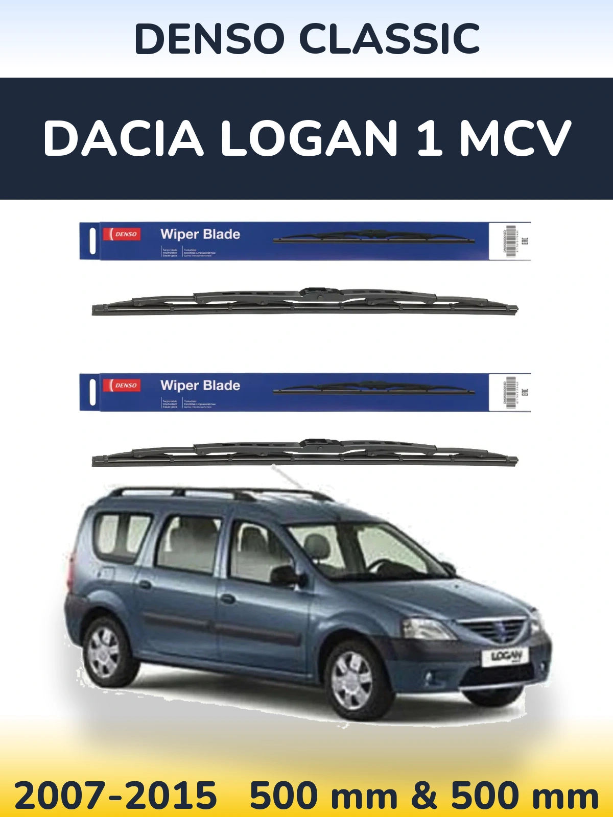 Ștergătoare Denso Classic pentru Dacia Logan 1 MCV
