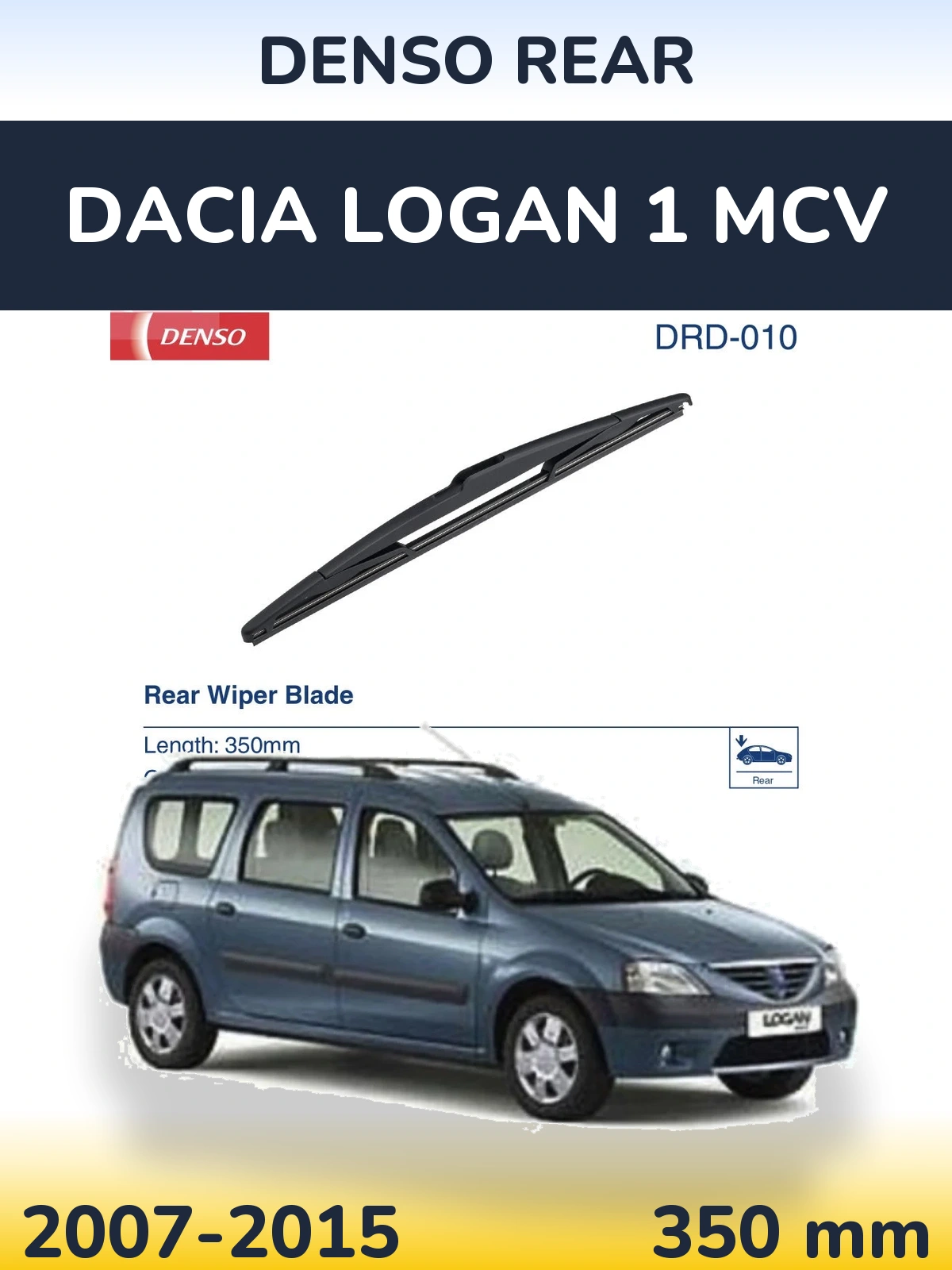 Ștergătoare Denso Rear pentru Dacia Logan 1 MCV