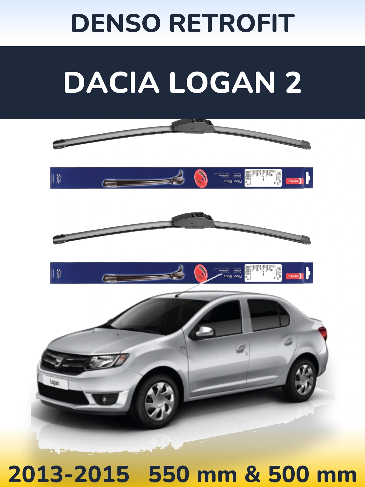 Ștergătoare Denso Retrofit pentru Dacia Logan 2