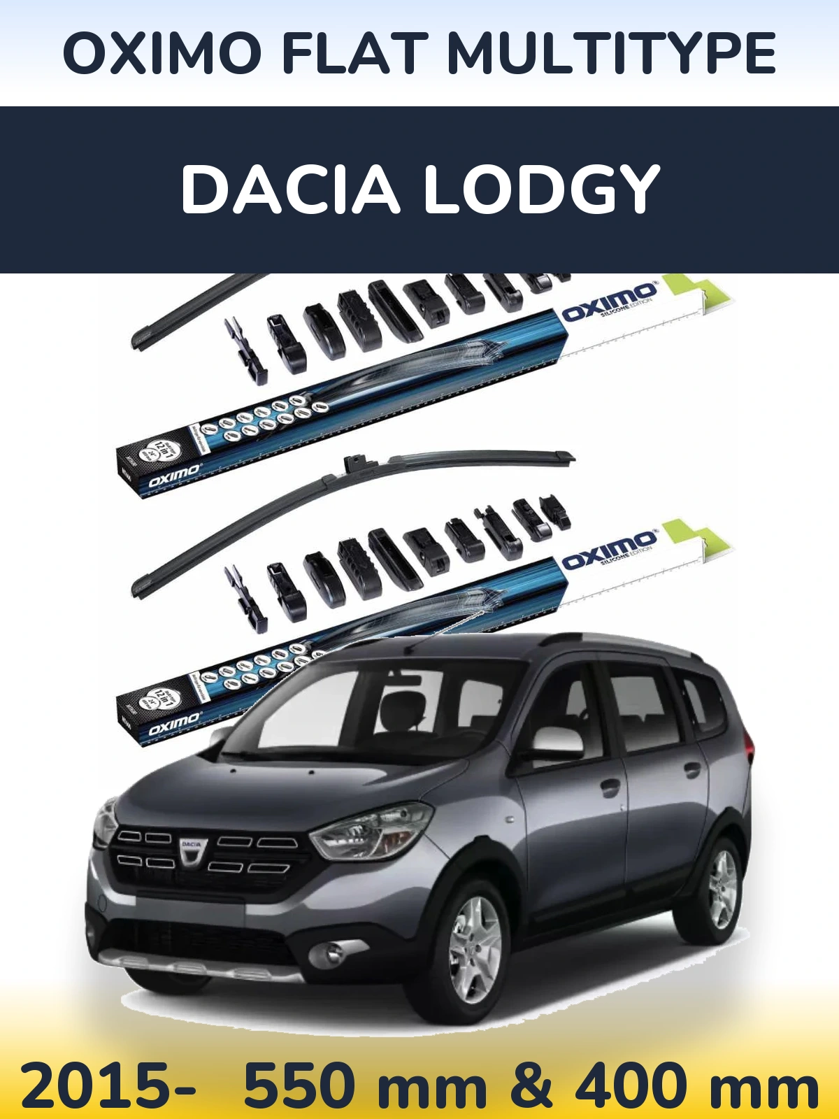 Ștergătoare Oximo Flat MultiTipe pentru Dacia Lodgy