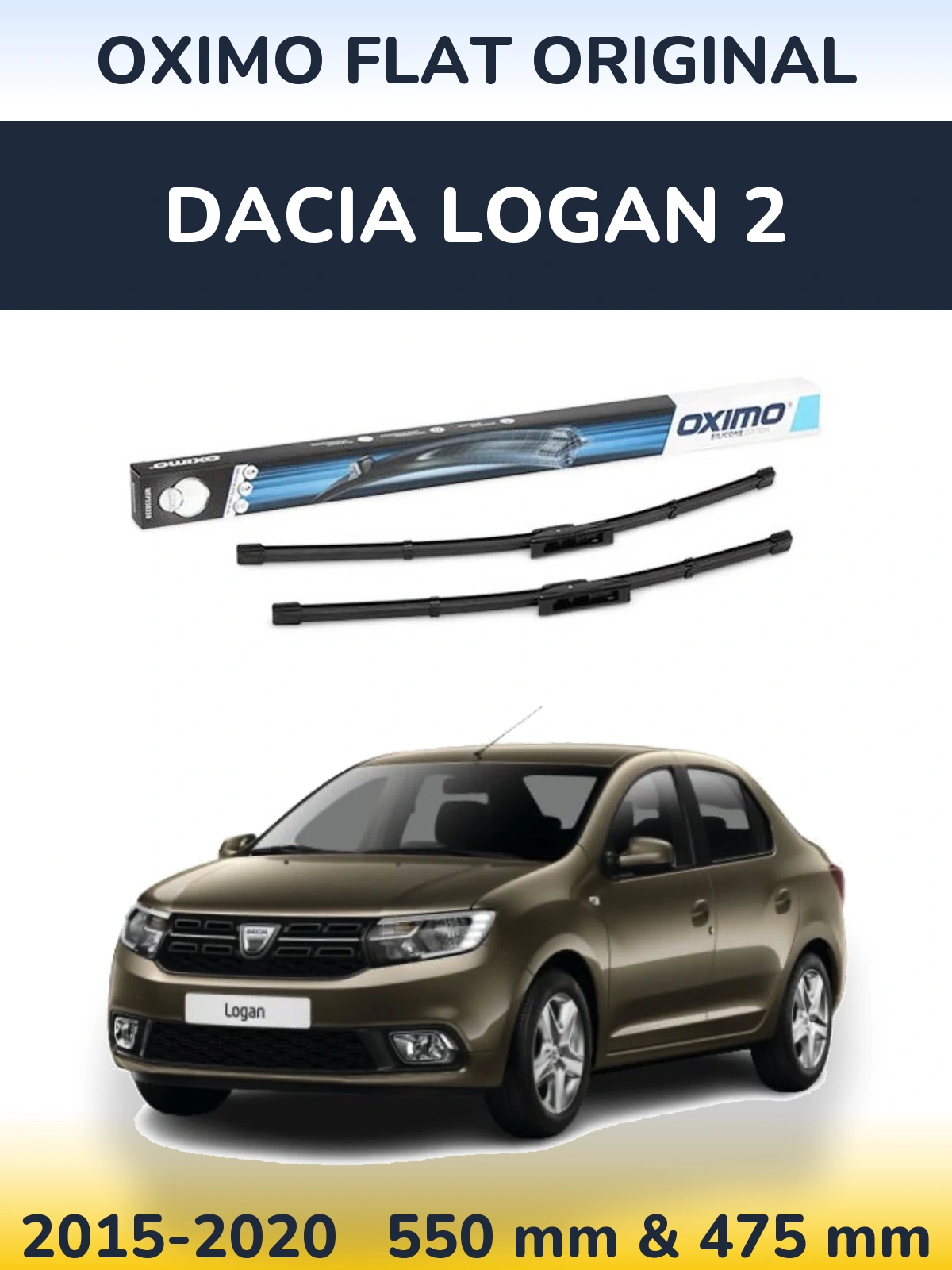 Ștergătoare Oximo Flat Original pentru Dacia Logan 2
