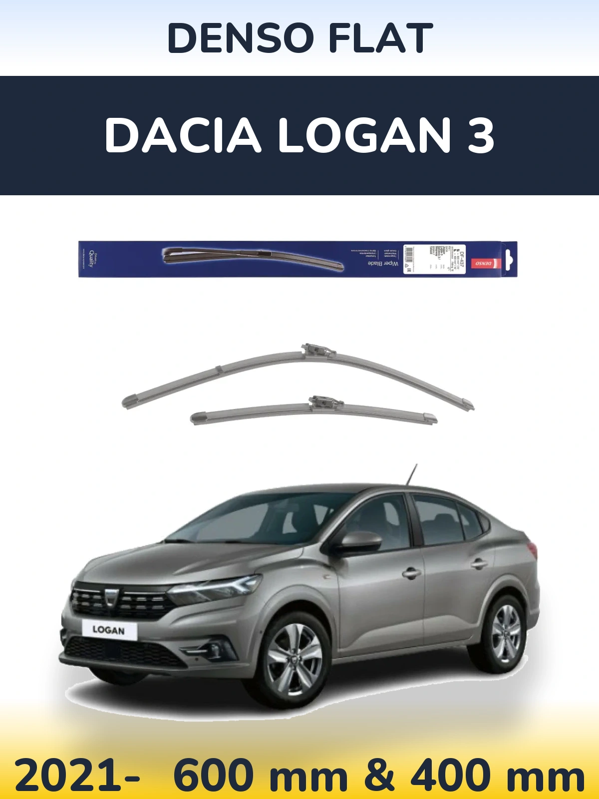 Ștergătoare Denso Flat pentru Dacia Logan 3