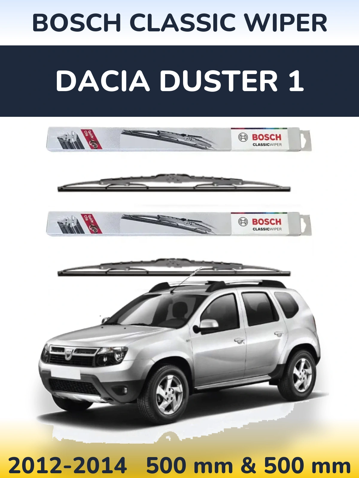 Ștergătoare BOSCH Classic Wiper pentru Dacia Duster 1