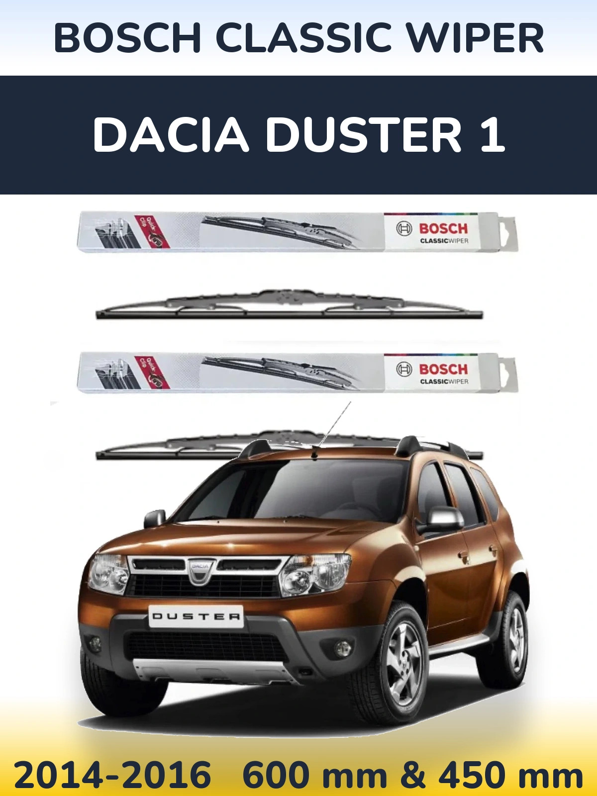 Ștergătoare BOSCH Classic Wiper pentru Dacia Duster 1