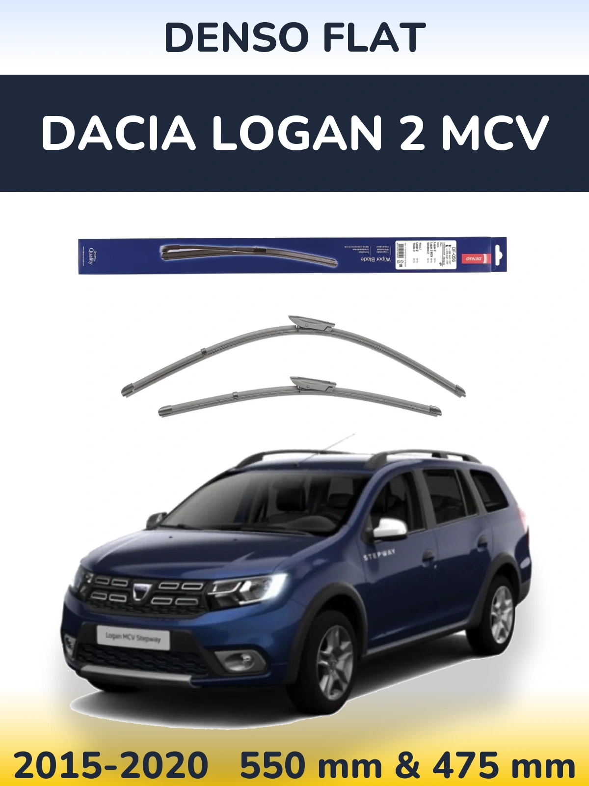 Ștergătoare Denso Flat pentru Dacia Logan 2 MCV