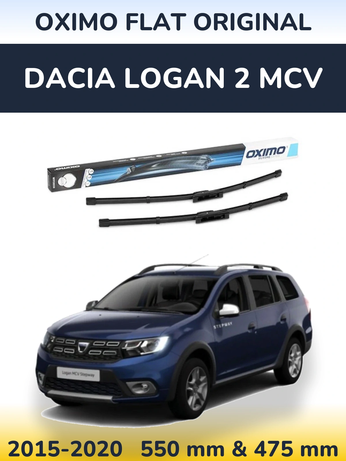 Ștergătoare Oximo Flat Original pentru Dacia Logan 2 MCV
