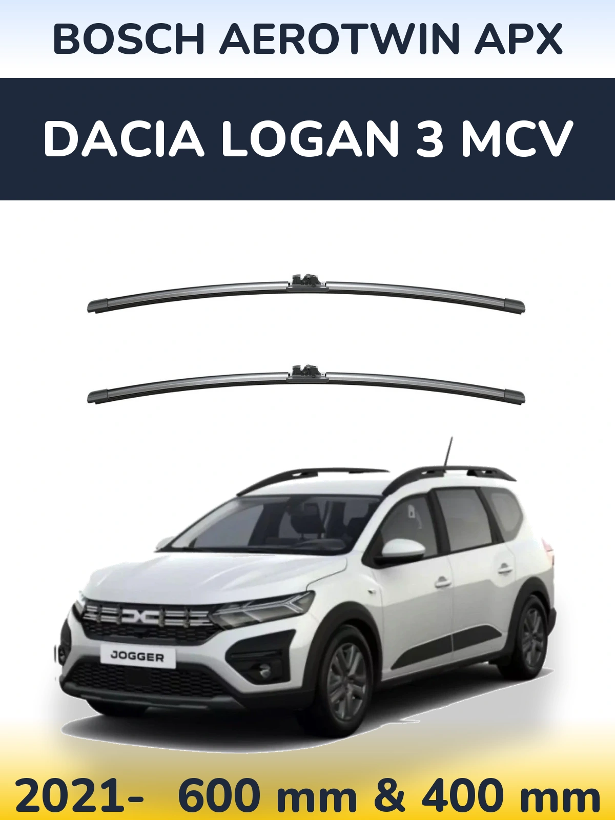 Ștergătoare BOSCH AeroTwin APX pentru Dacia Logan 3 MCV