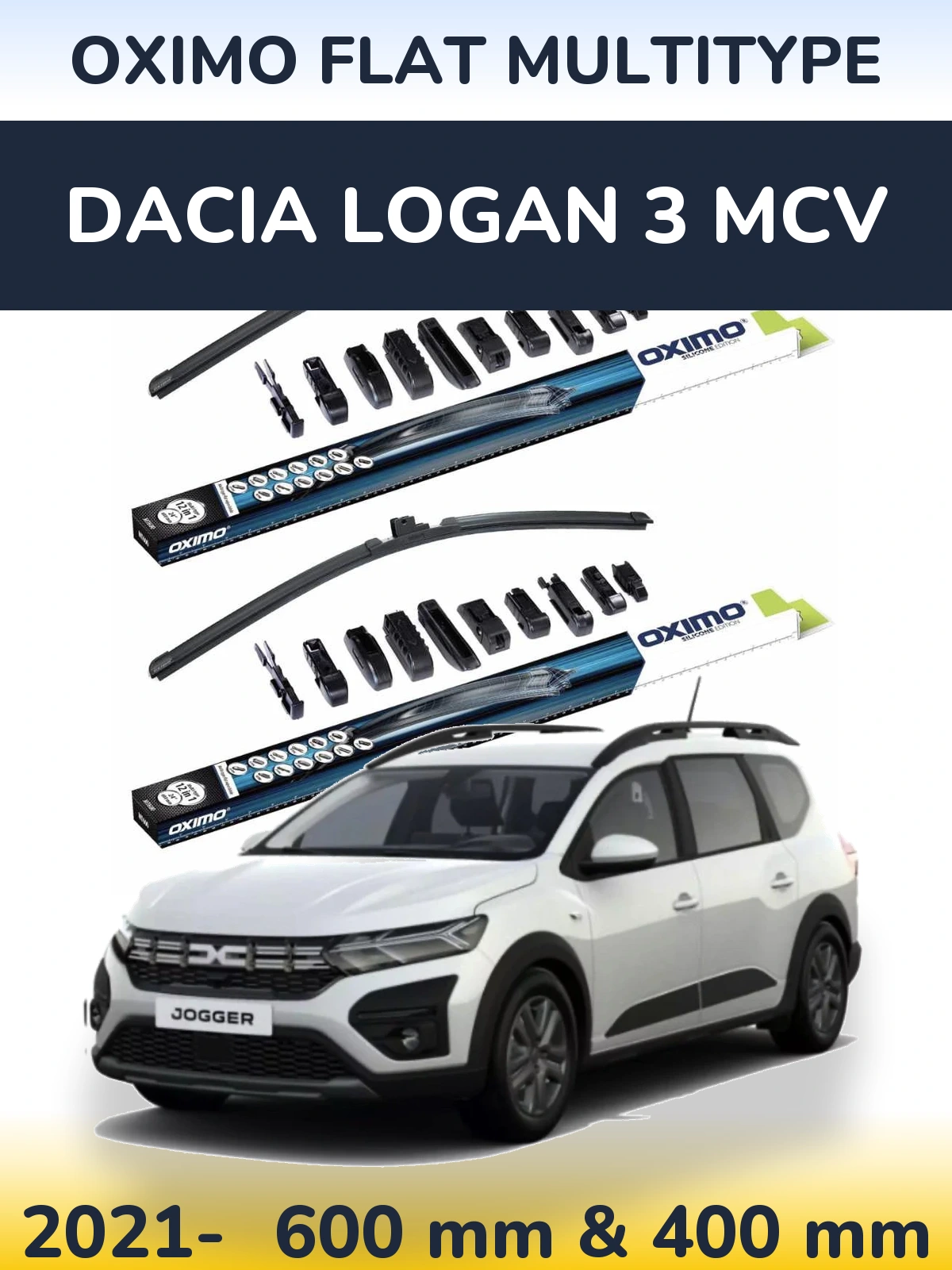 Ștergătoare Oximo Flat MultiTipe pentru Dacia Logan 3 MCV