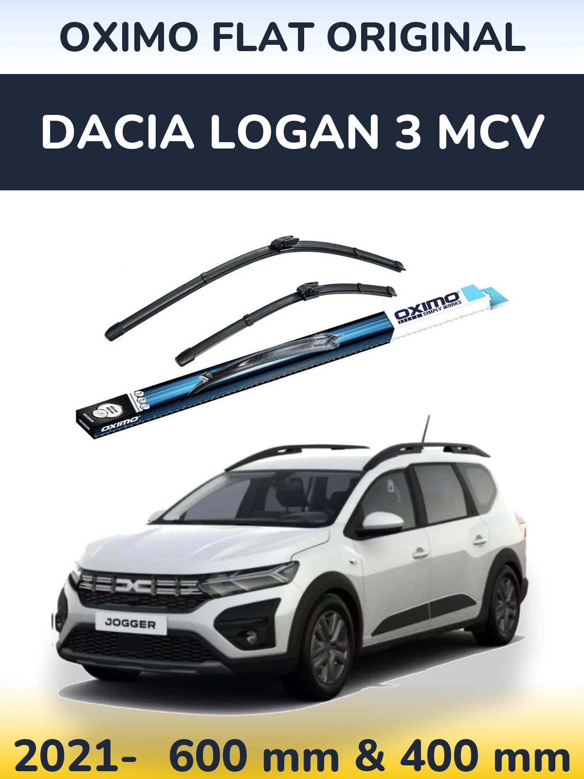 Ștergătoare Oximo Flat Original pentru Dacia Logan 3 MCV