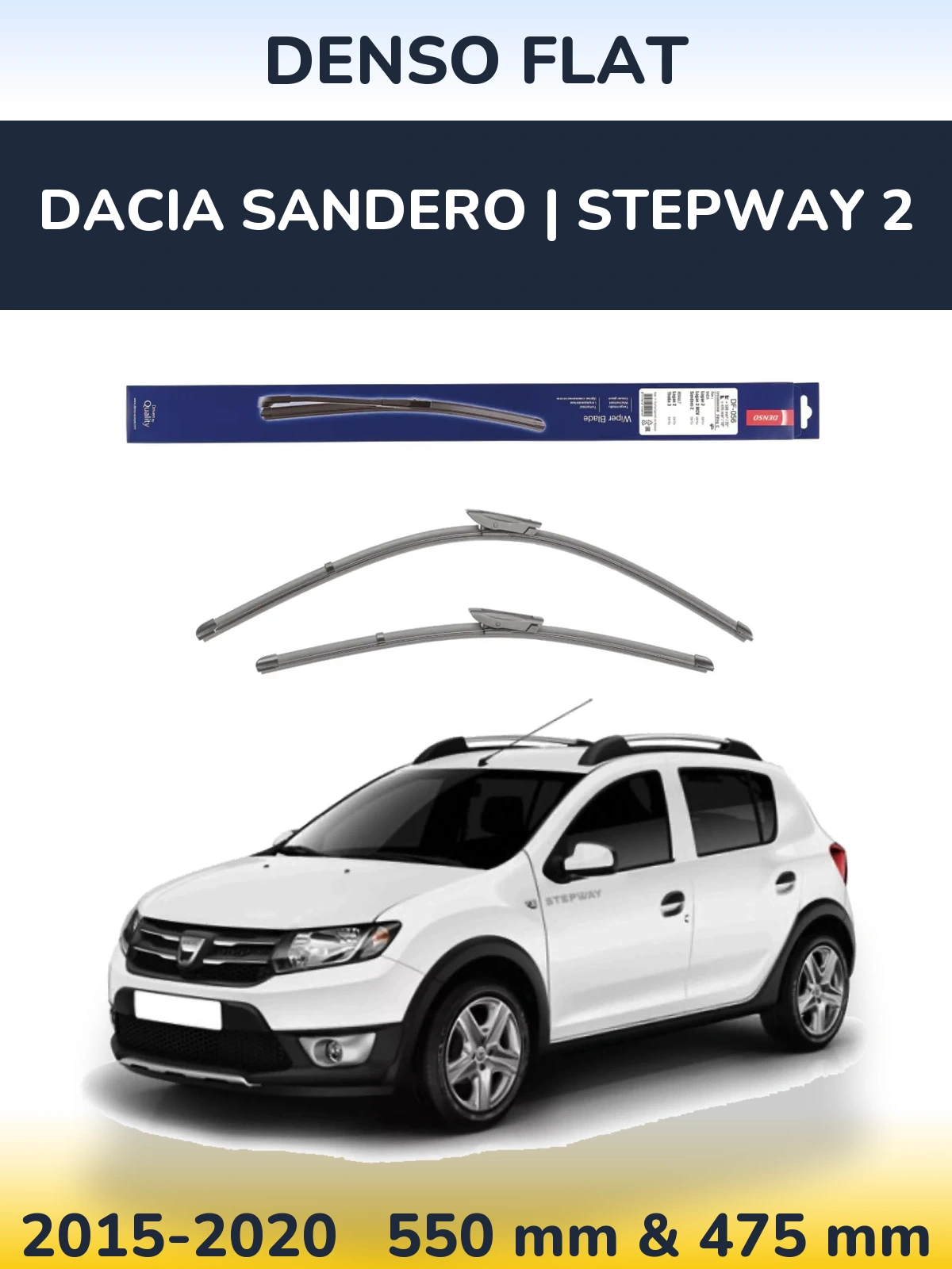 Ștergătoare Denso Flat pentru Dacia Sandero | Stepway 2