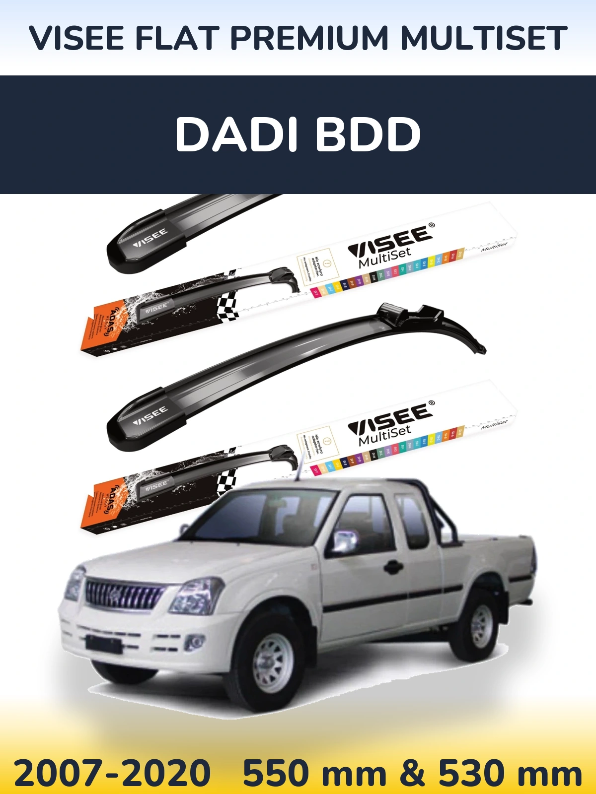 Ștergătoare VISEE FLAT PREMIUM MultiSet pentru Dadi BDD