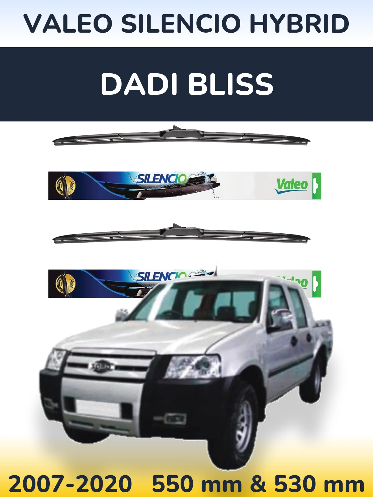 Ștergătoare Valeo Silencio Hybrid pentru Dadi Bliss