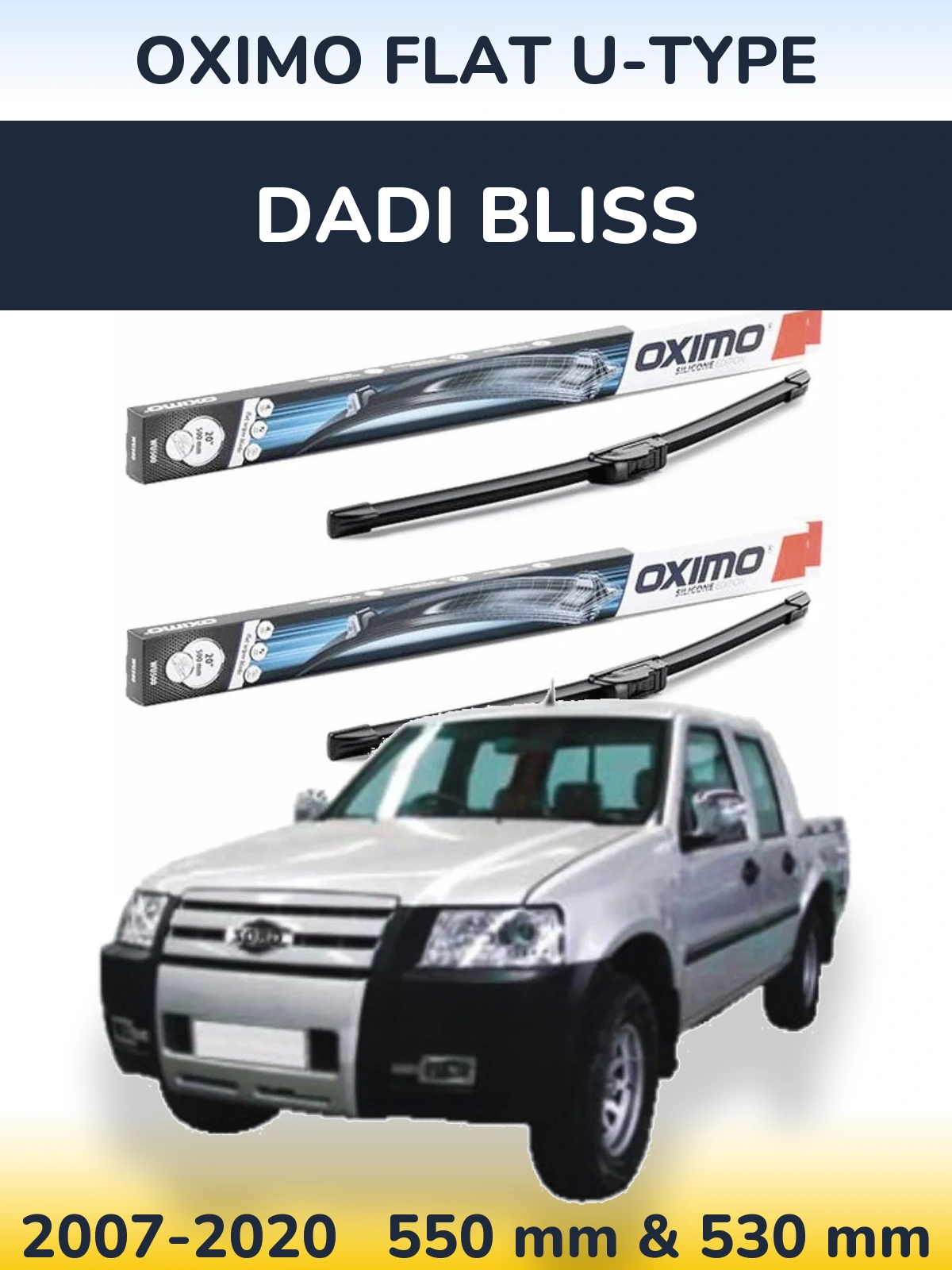 Ștergătoare Oximo Flat U-type pentru Dadi Bliss