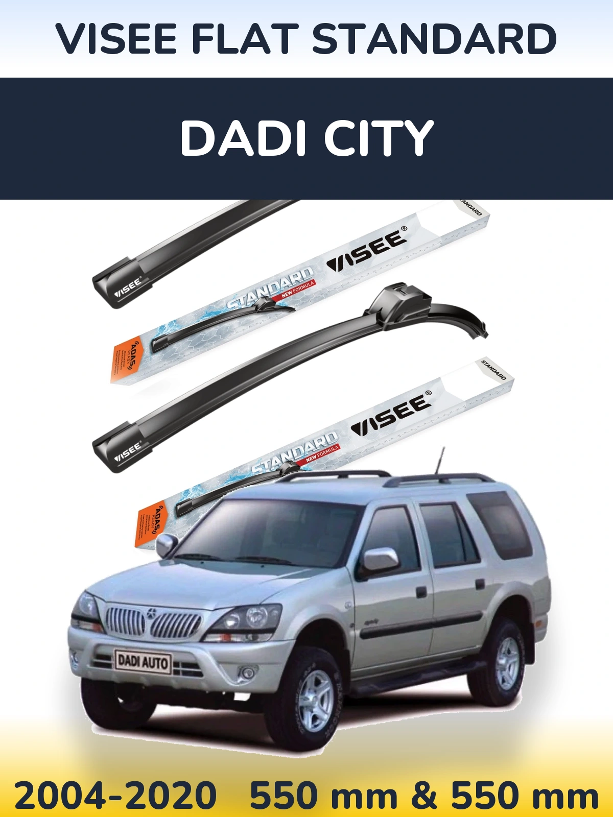 Ștergătoare VISEE FLAT STANDARD pentru Dadi City