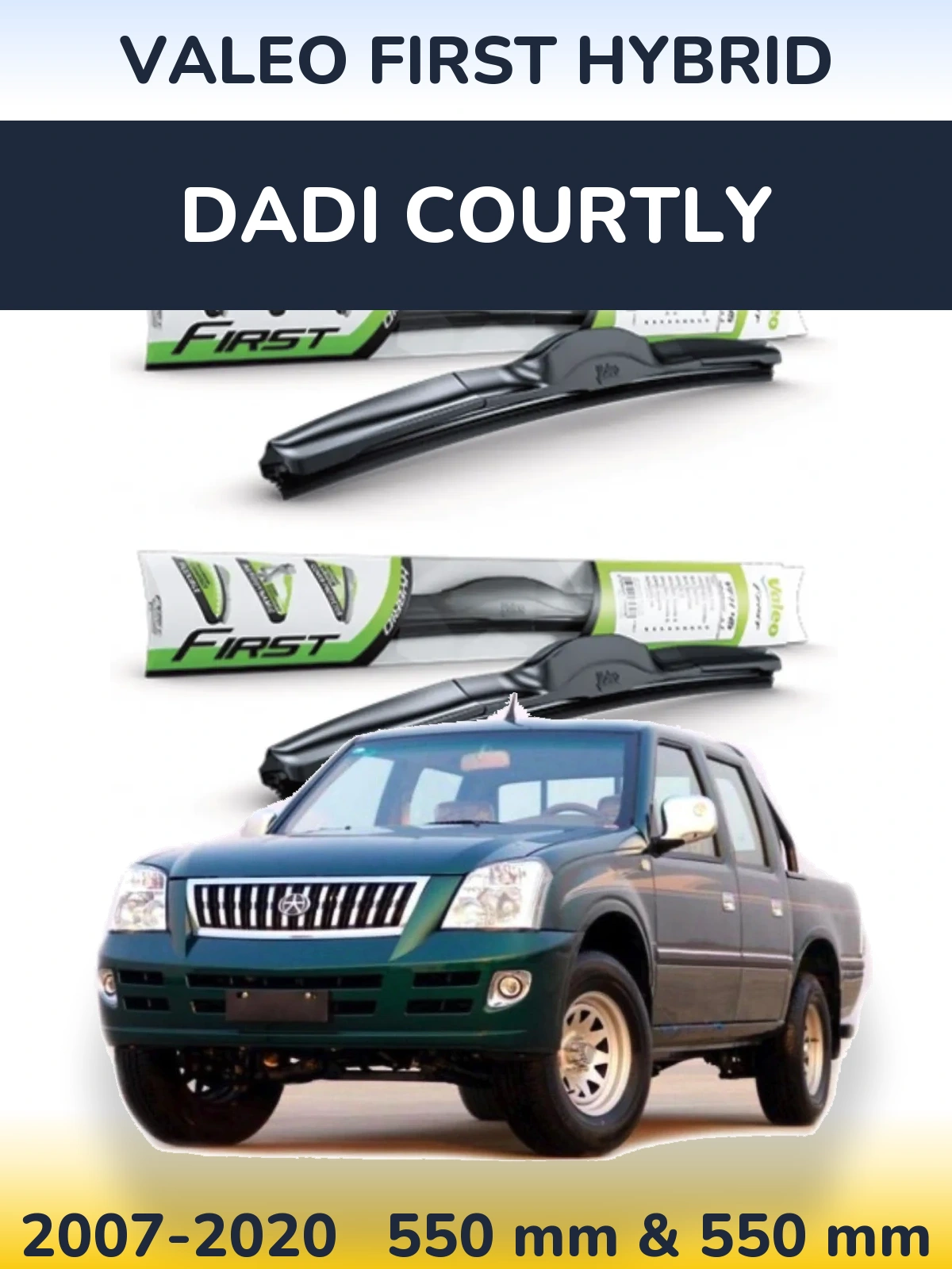Ștergătoare Valeo First Hybrid pentru Dadi Courtly