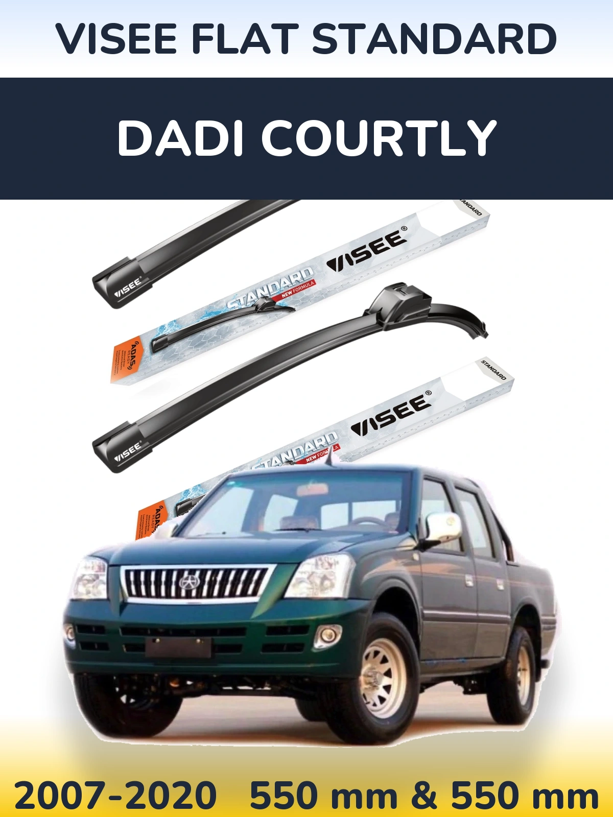 Ștergătoare VISEE FLAT STANDARD pentru Dadi Courtly