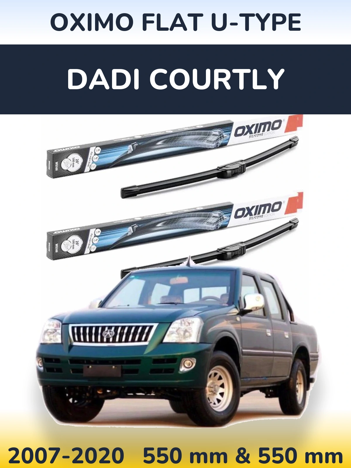 Ștergătoare Oximo Flat U-type pentru Dadi Courtly