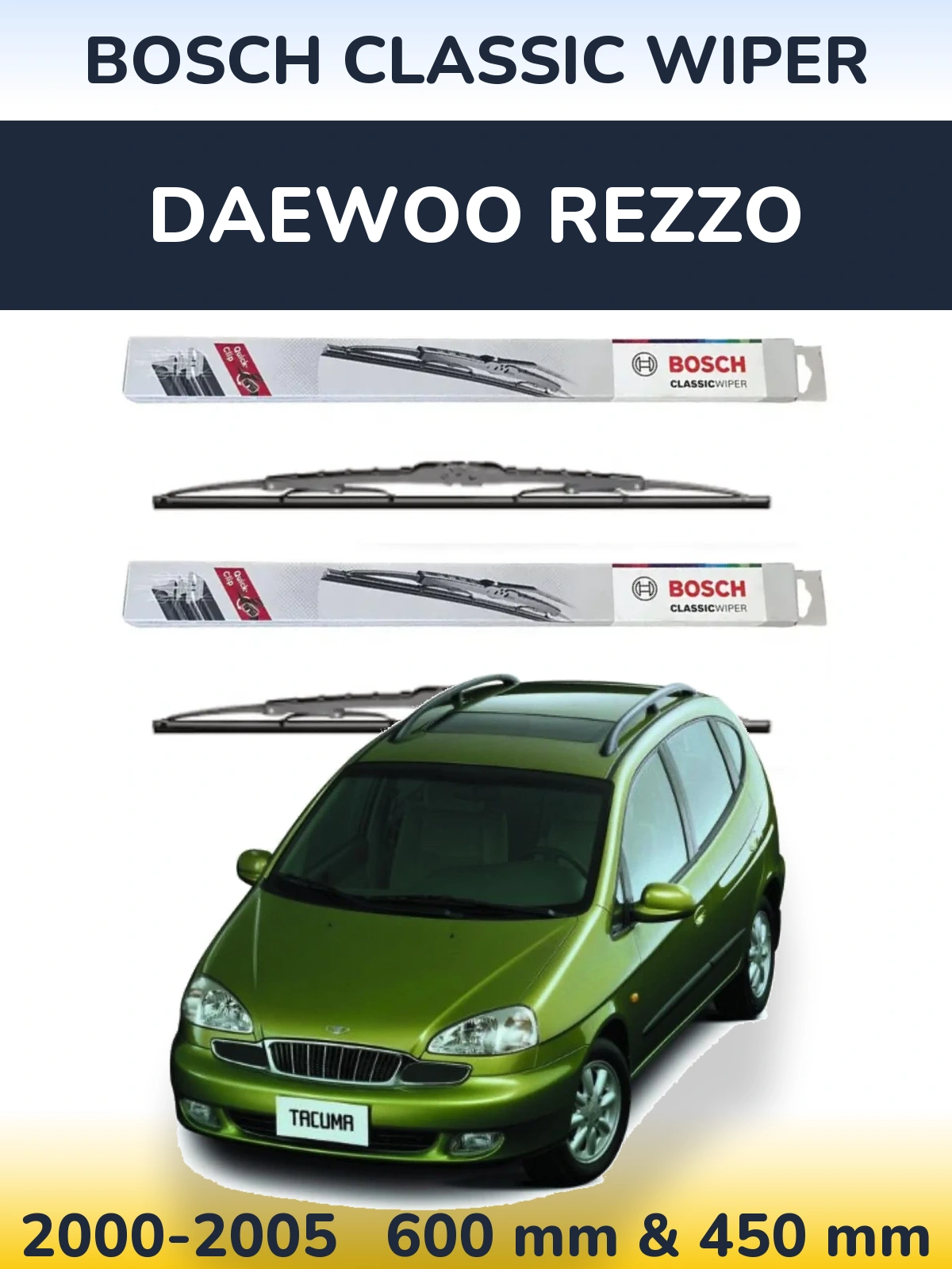 Ștergătoare BOSCH Classic Wiper pentru Daewoo Rezzo