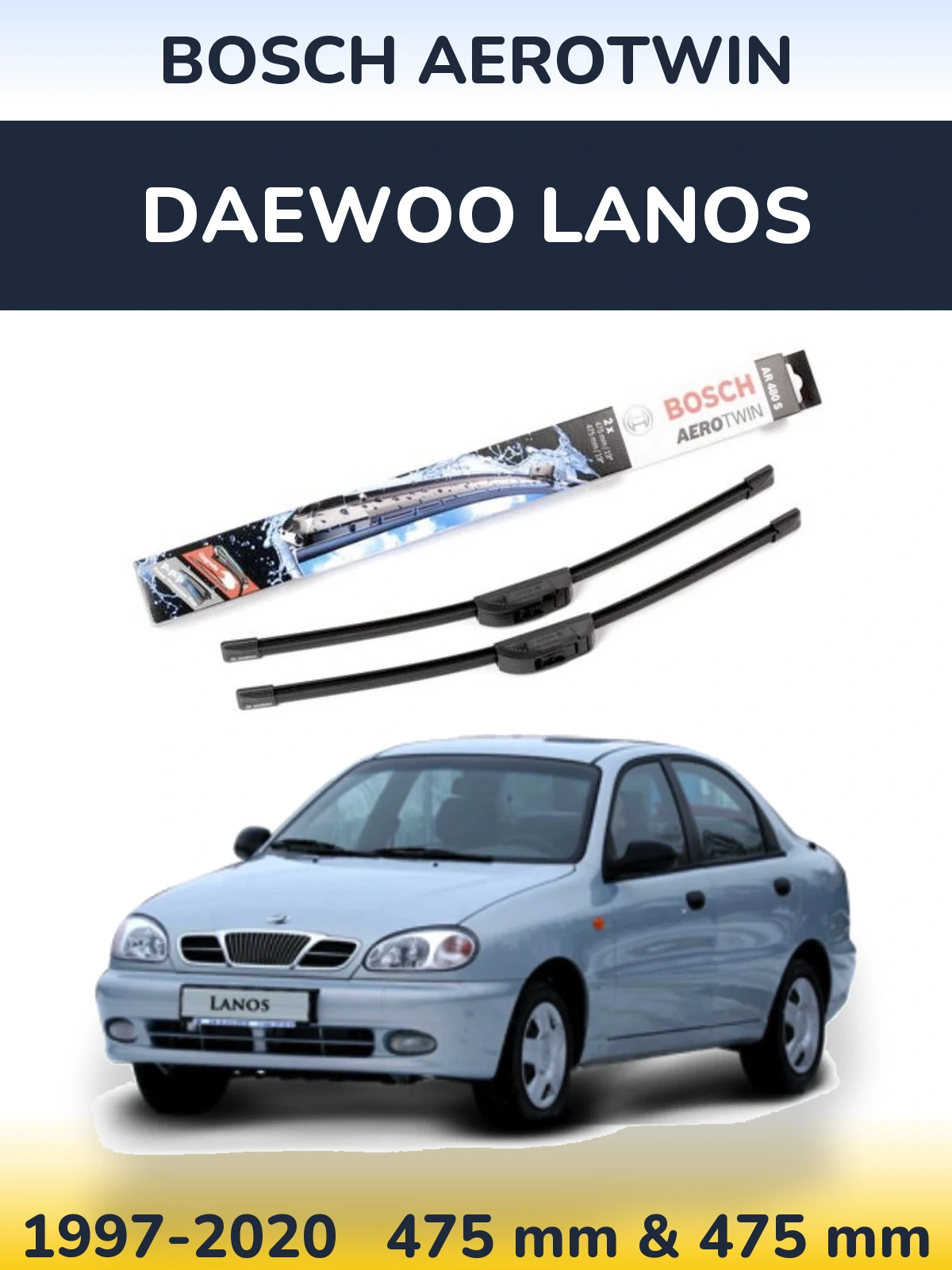 Ștergătoare BOSCH AeroTwin pentru Daewoo Lanos