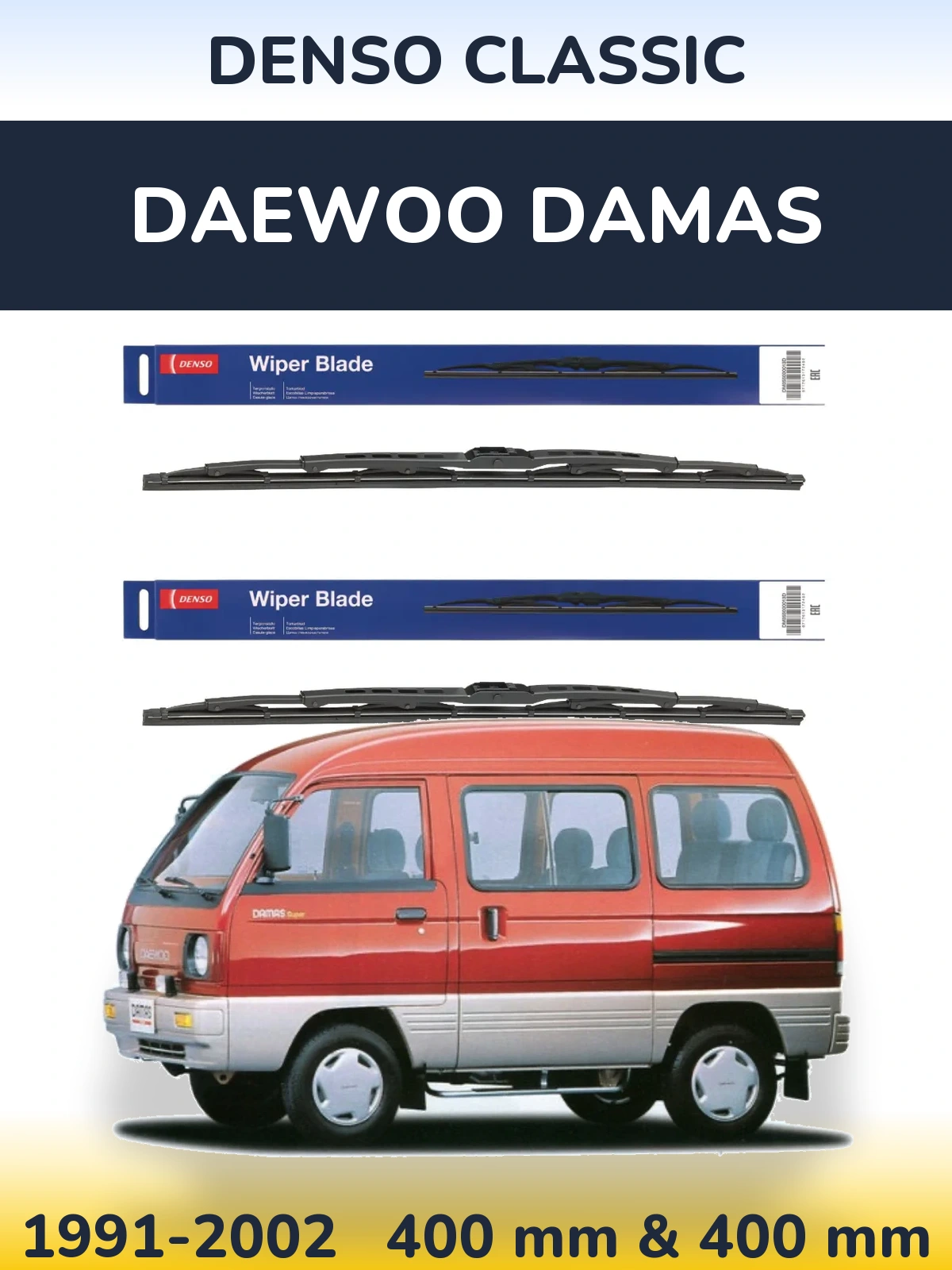 Ștergătoare Denso Classic pentru Daewoo Damas