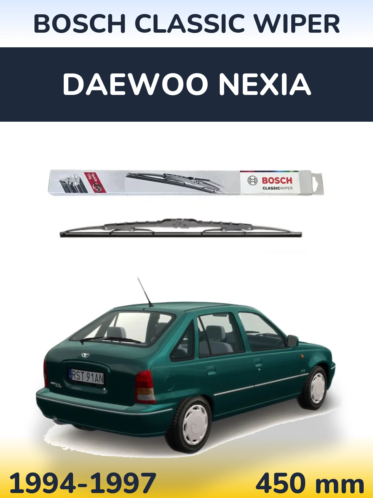 Ștergătoare BOSCH Classic Wiper pentru Daewoo Nexia