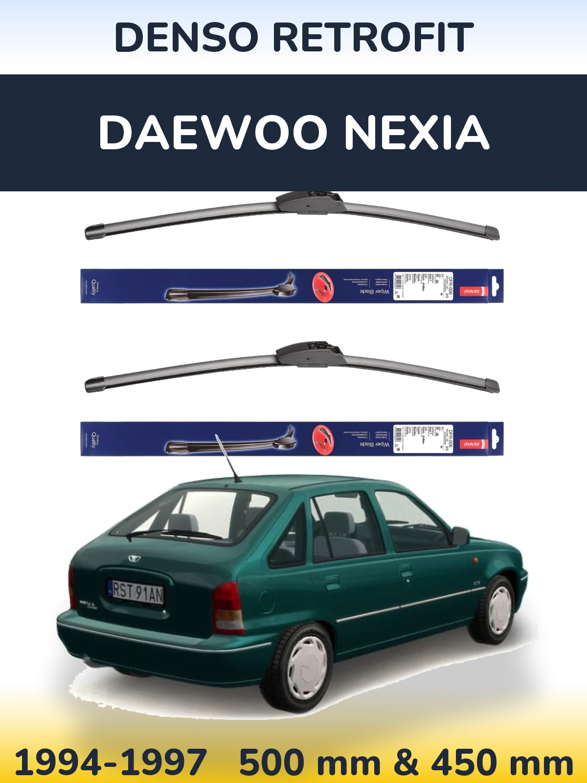 Ștergătoare Denso Retrofit pentru Daewoo Nexia