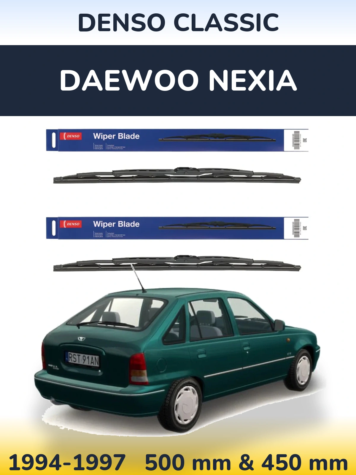Ștergătoare Denso Classic pentru Daewoo Nexia