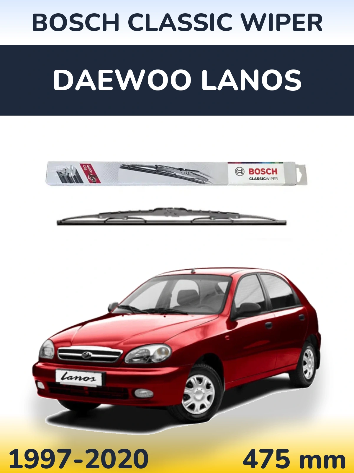 Ștergătoare BOSCH Classic Wiper pentru Daewoo Lanos