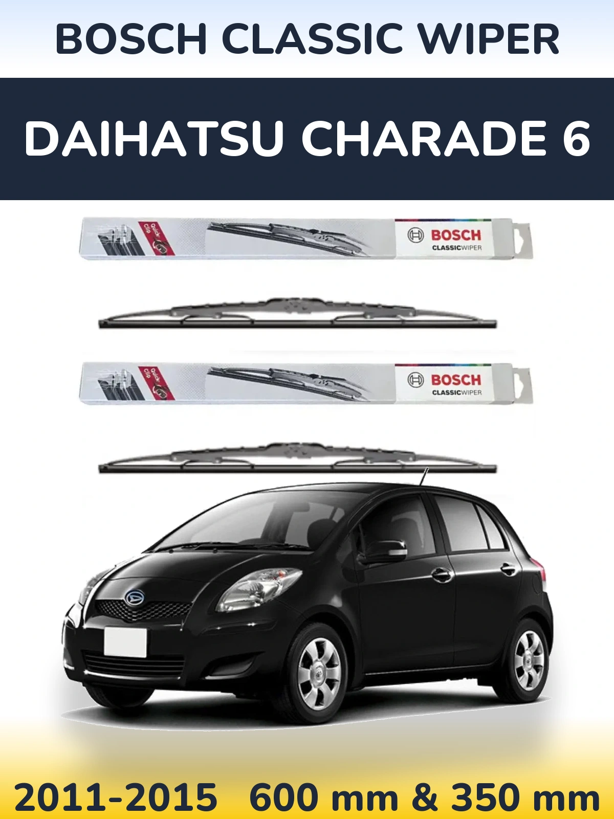 Ștergătoare BOSCH Classic Wiper pentru Daihatsu Charade 6