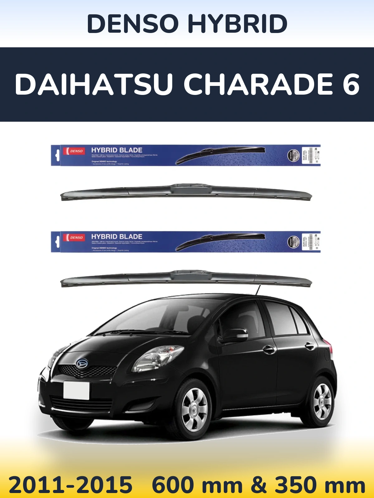 Ștergătoare Denso Hybrid pentru Daihatsu Charade 6