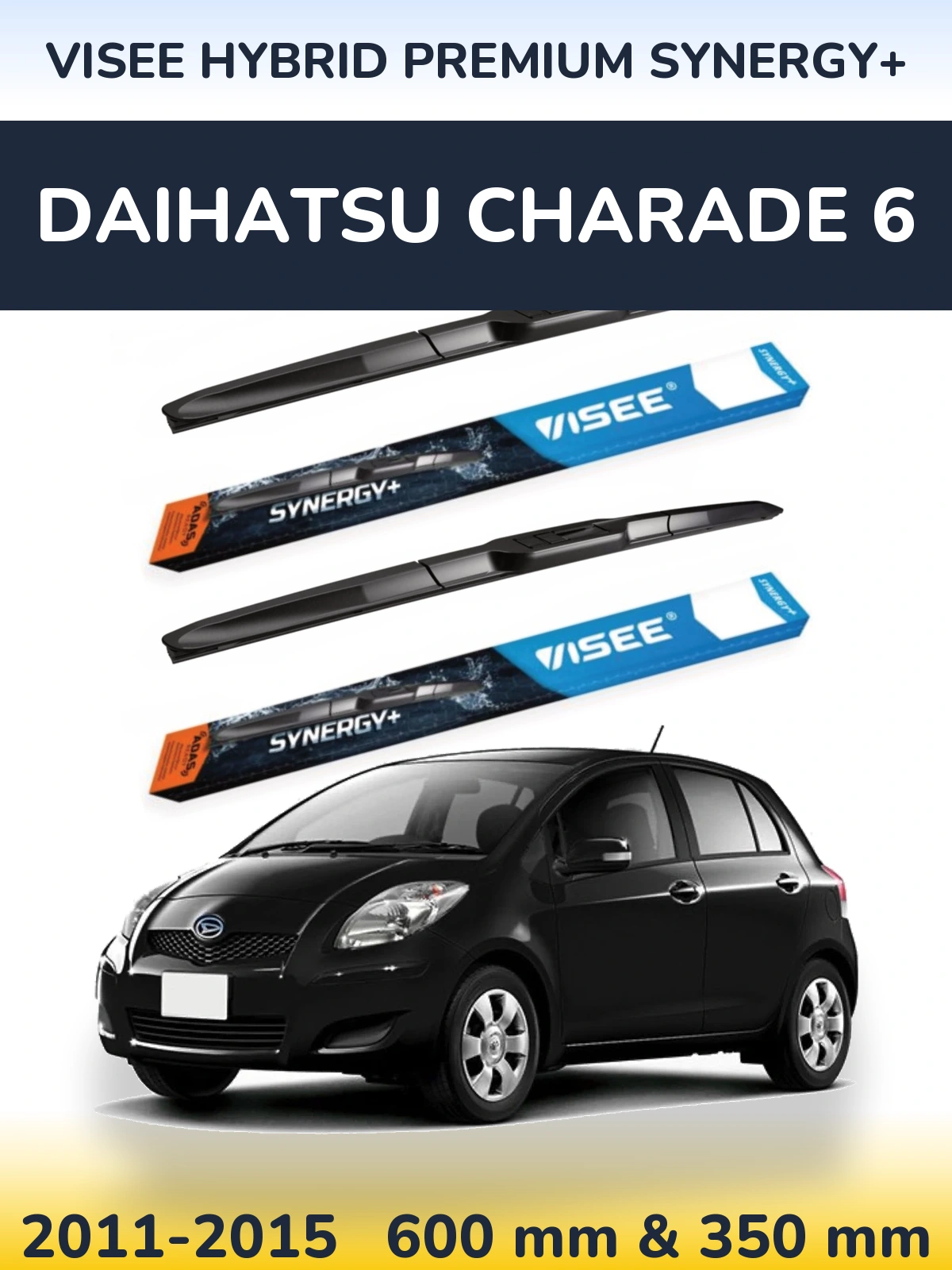 Ștergătoare VISEE HYBRID PREMIUM SYNERGY+ pentru Daihatsu Charade 6