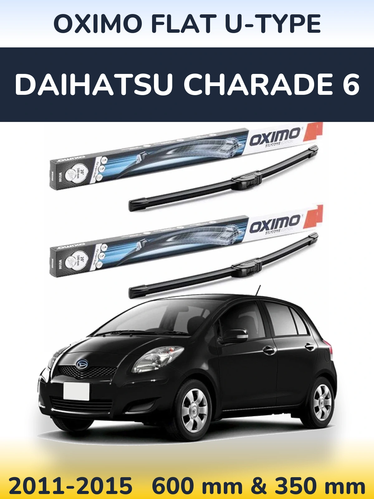 Ștergătoare Oximo Flat U-type pentru Daihatsu Charade 6