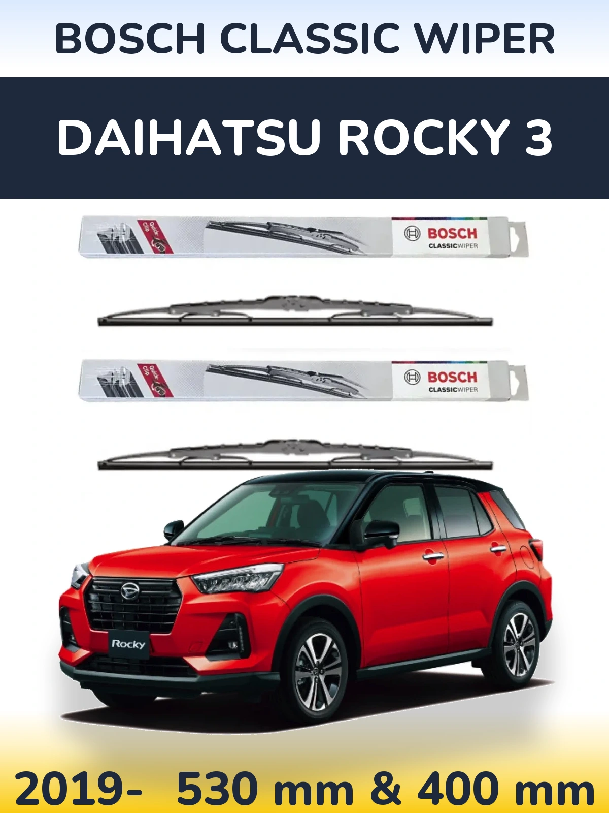 Ștergătoare BOSCH Classic Wiper pentru Daihatsu Rocky 3