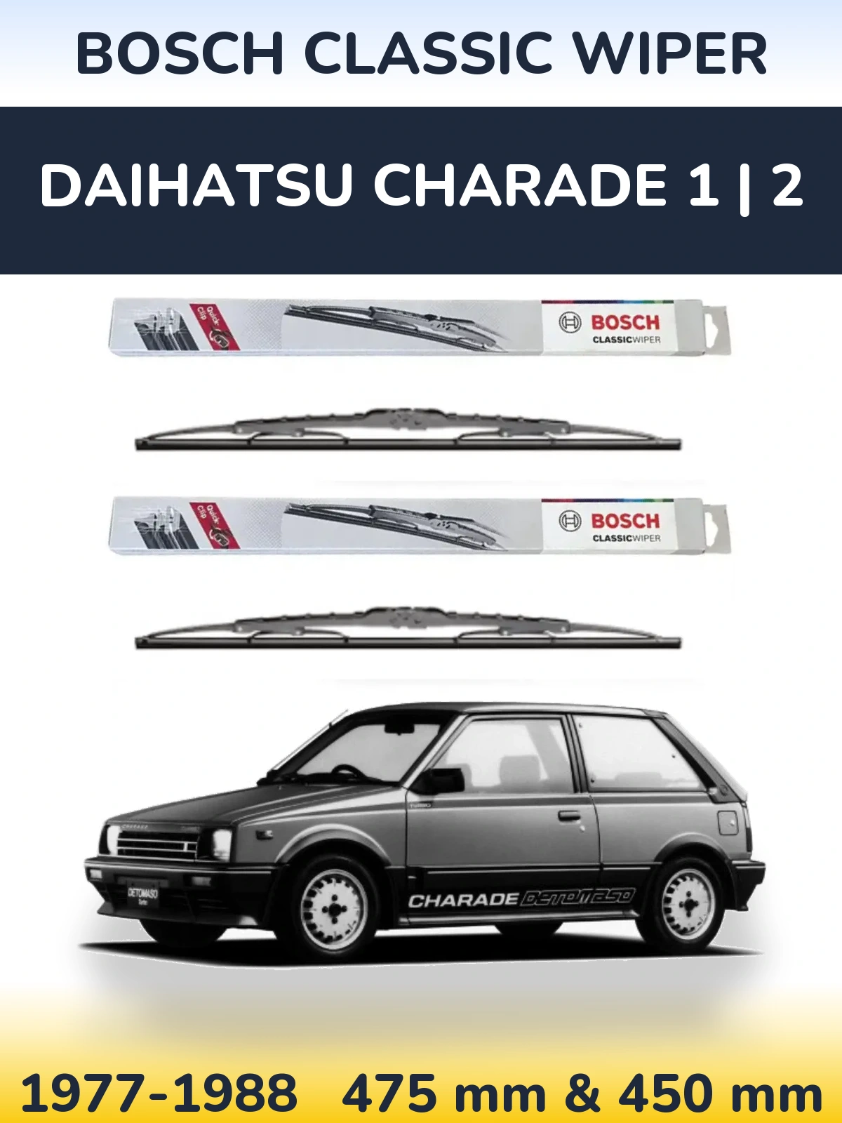 Ștergătoare BOSCH Classic Wiper pentru Daihatsu Charade 1 | 2