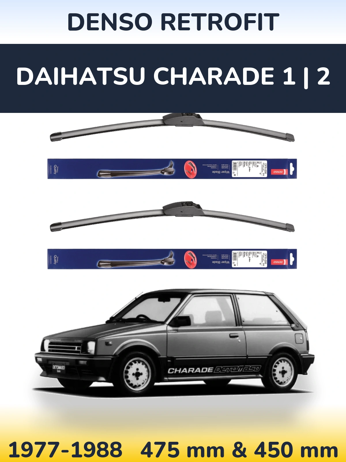 Ștergătoare Denso Retrofit pentru Daihatsu Charade 1 | 2