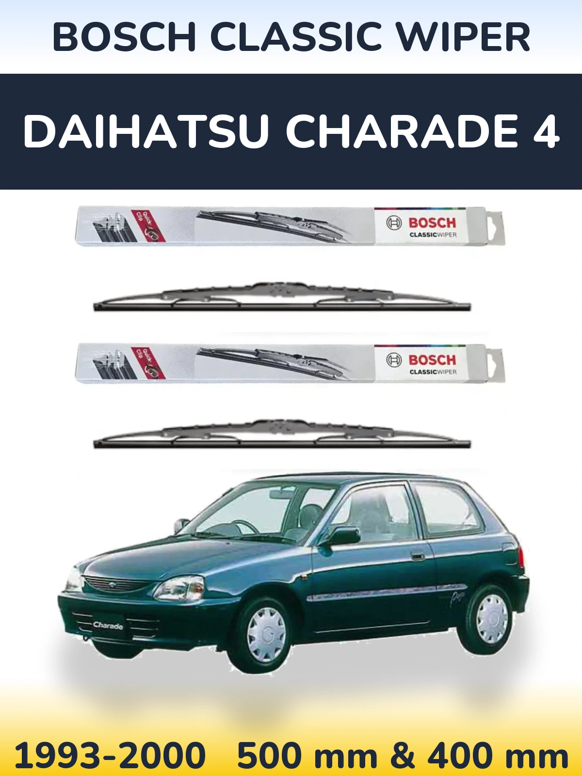 Ștergătoare BOSCH Classic Wiper pentru Daihatsu Charade 4