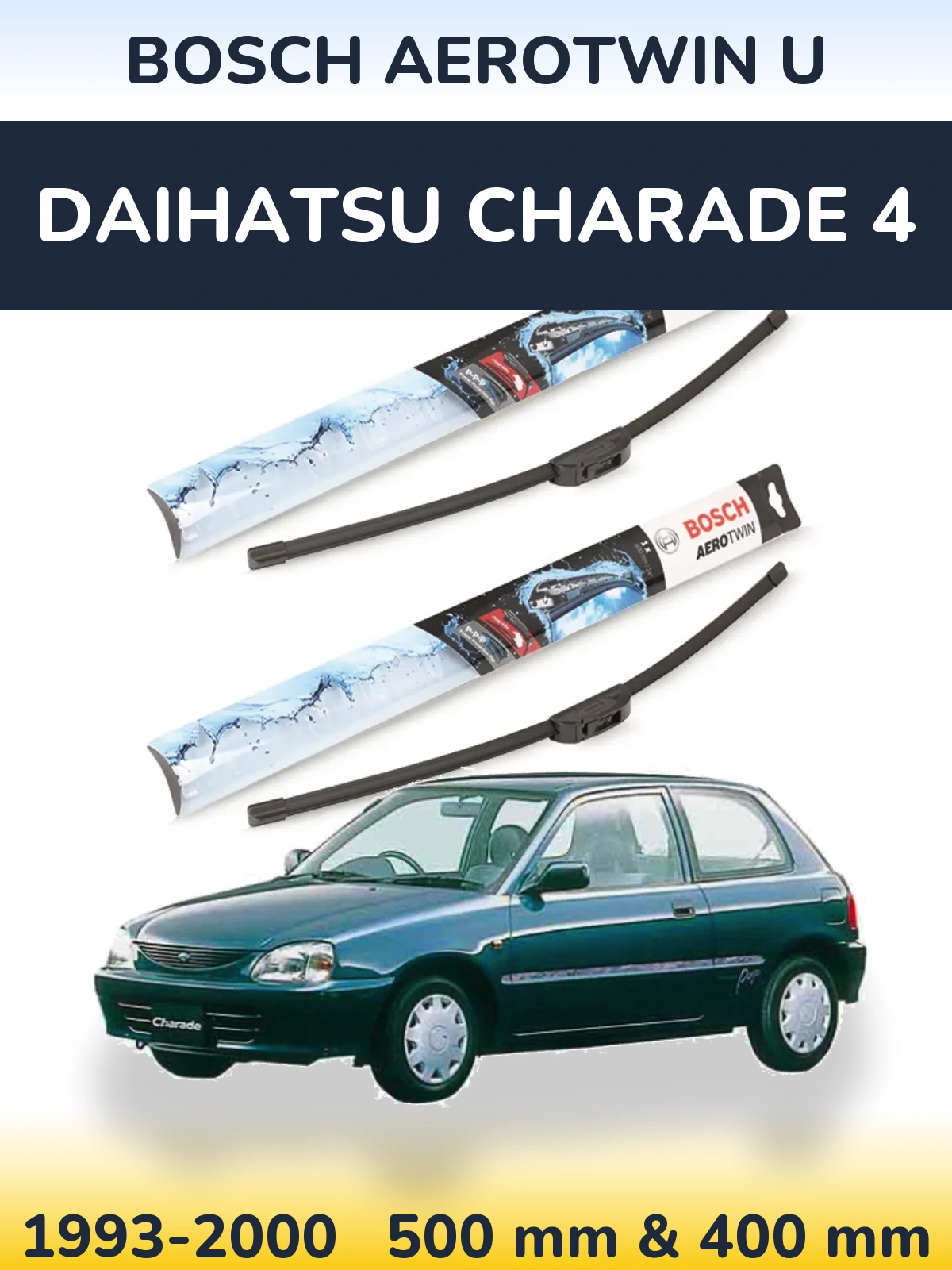 Ștergătoare BOSCH AeroTwin U pentru Daihatsu Charade 4