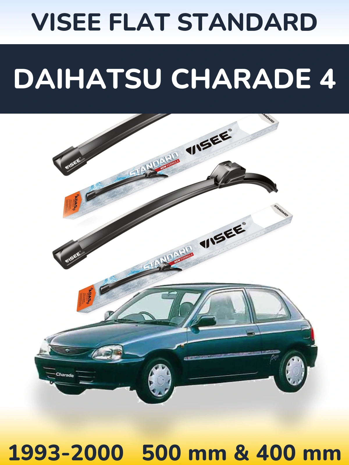 Ștergătoare VISEE FLAT STANDARD pentru Daihatsu Charade 4