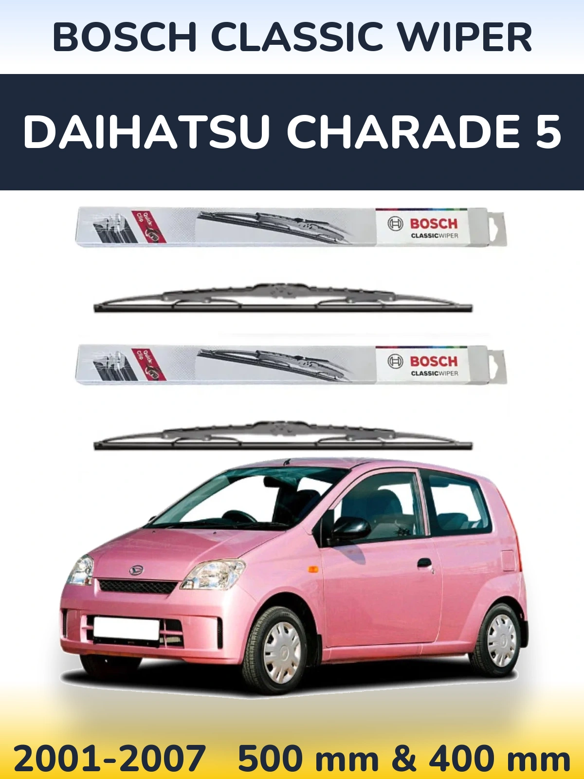 Ștergătoare BOSCH Classic Wiper pentru Daihatsu Charade 5