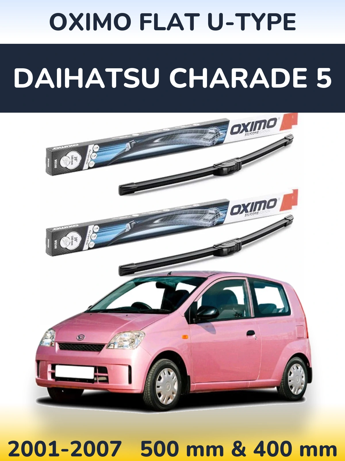 Ștergătoare Oximo Flat U-type pentru Daihatsu Charade 5