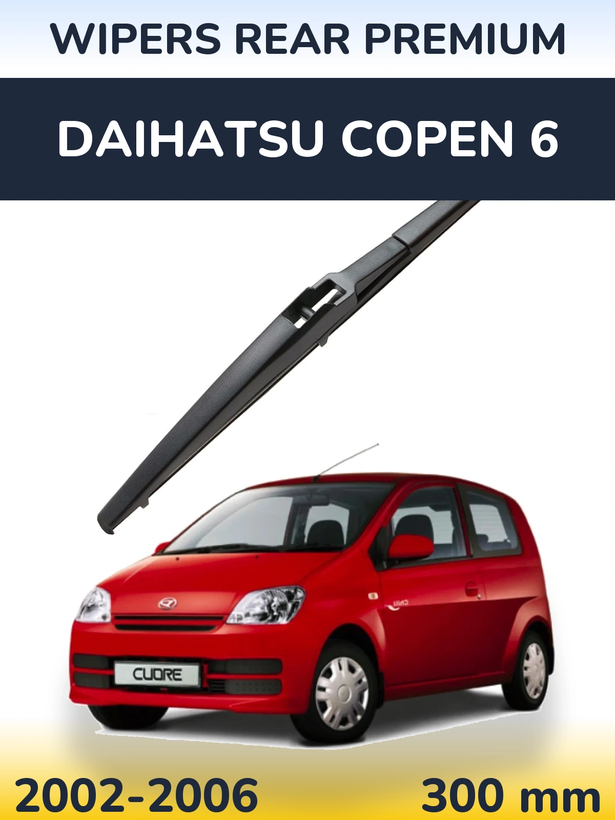 Ștergătoare WIPERS REAR PREMIUM pentru Daihatsu Copen 6